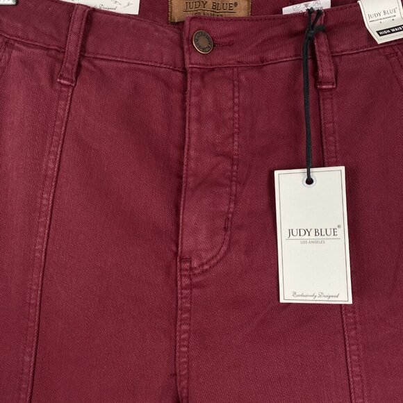 Judy Blue Belfast Jeans Size 13/31 High Rise Front Seam Straight NWT PT-2164 - Picture 3 of 14